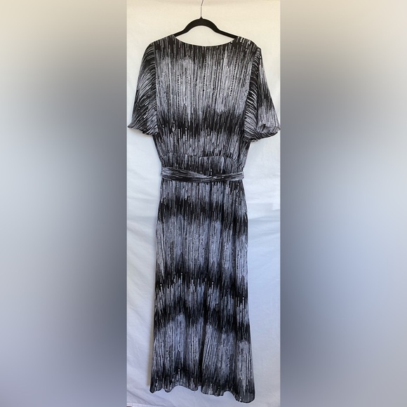 Lane Bryant Black and White Sheath Maxi Dress - Picture 2 of 10